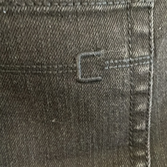 Chico's Women's Denim Jeans Size Medium Black Stretch Cropped Contemporary - Picture 8 of 15